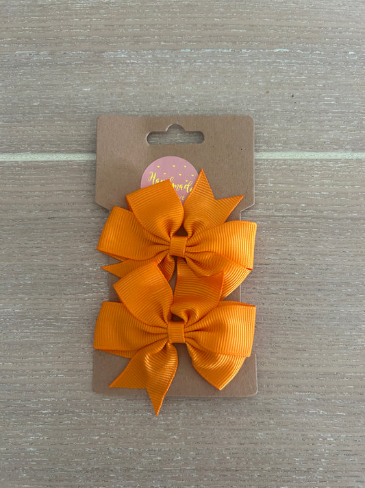 Orange big bows