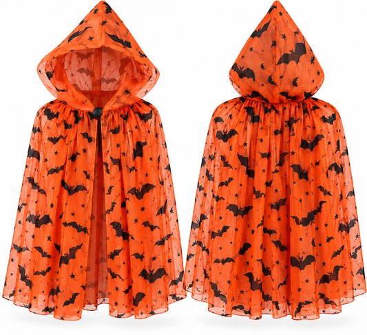 🦇 Little Batty Halloween Hooded Cape 🎃🧡