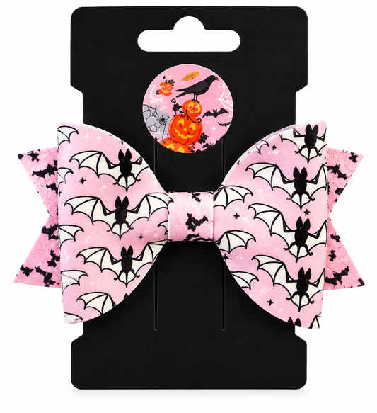 Pretty in Pink Halloween Hair Bows – 6 Spooktacular Designs 🎃👻💕