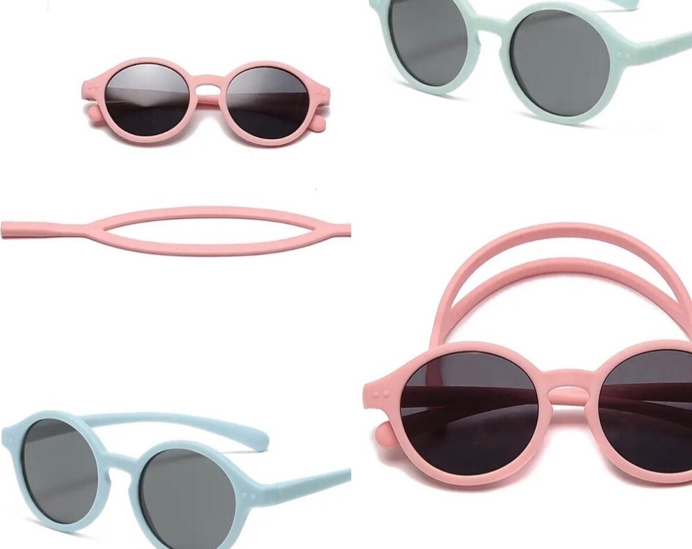 Baby sunglasses with detachable strap