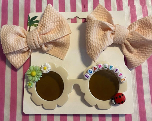 Girls personalised fashion glasses for summer